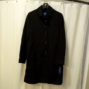 NWT Cashmere & Wool Mid-Length Coat ◾Black ◾Vintage Pendleton